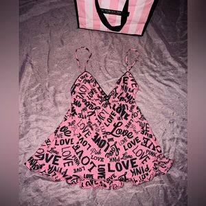 Rare Y2K Vintage Victoria’s Secret PINK Babydoll Top with lettering!